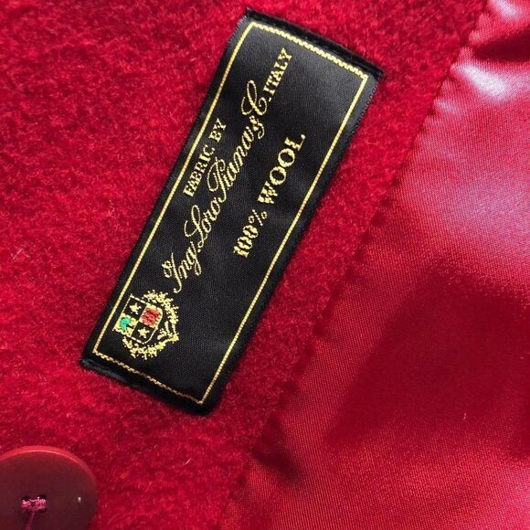 Womens FLEURETTE Red Loro Piana Wool Mink Trimmed - Picture 12 of 13